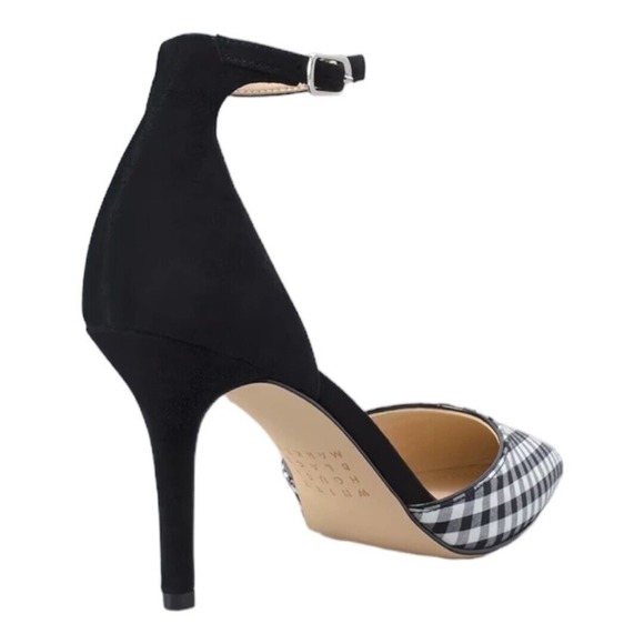 White House Black Market Black and White Stiletto Heels - Picture 2 of 8